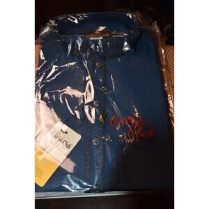 NEW Cotton Club Kurta Men's Small Blue